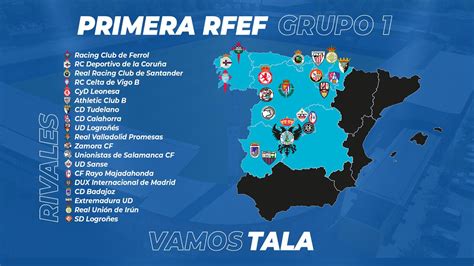 primera division rfef table